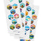 Extra World Explorer Sticker Set